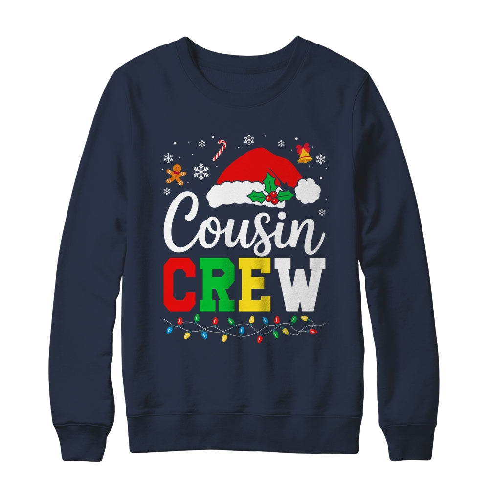 Cousin Crew Christmas Xmas Lights Family Matching Men Women Shirt & Sweatshirt | siriusteestore