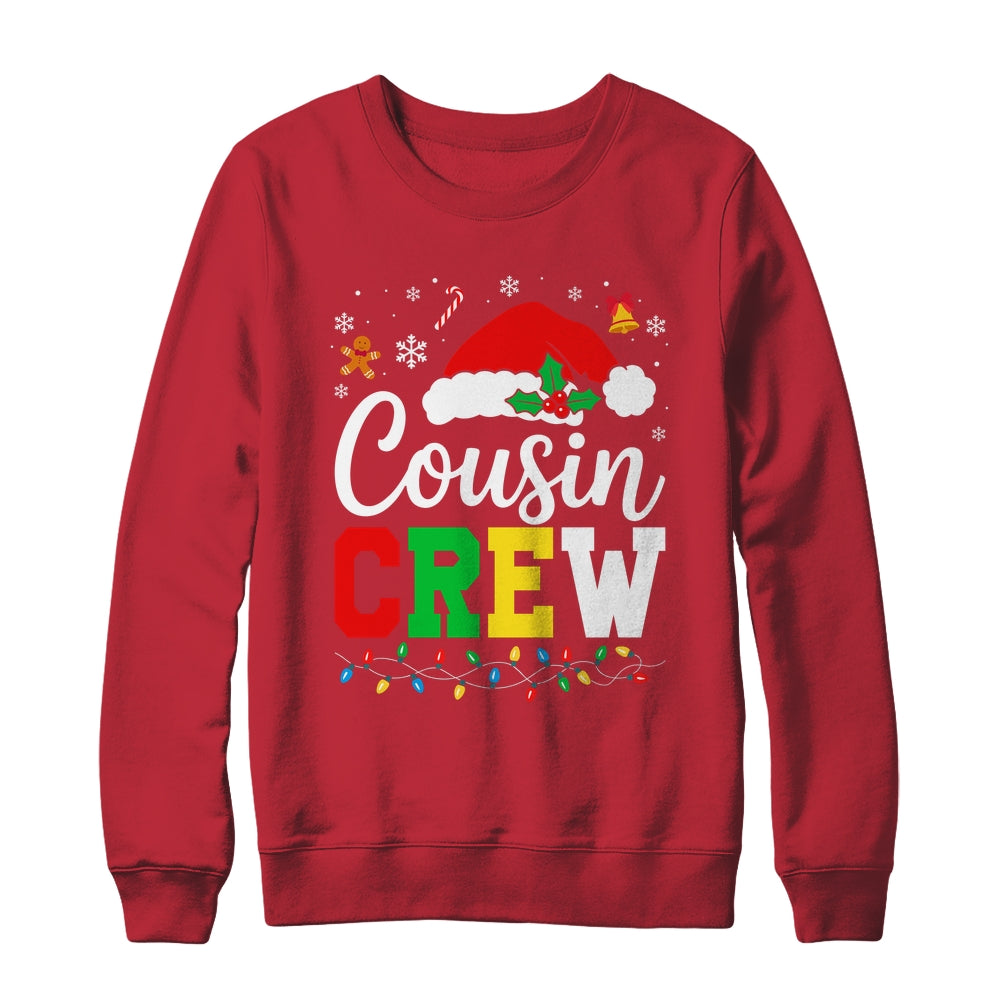 Cousin Crew Christmas Xmas Lights Family Matching Men Women Shirt & Sweatshirt | siriusteestore