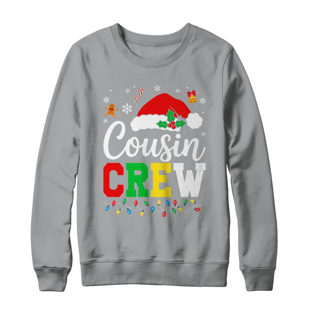 Cousin Crew Christmas Xmas Lights Family Matching Men Women Shirt & Sweatshirt | siriusteestore