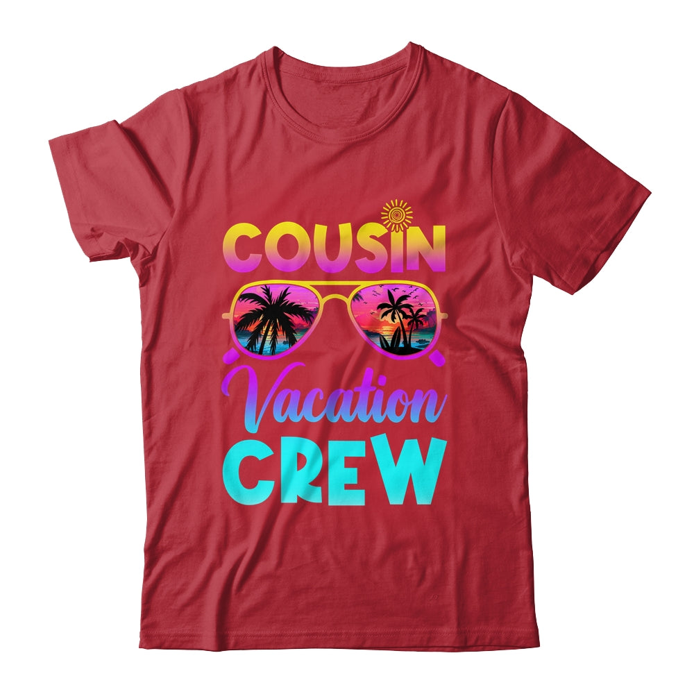Cousin Crew Family Vacation Summer Beach Cruise Sunglasses Shirt & Tank Top | siriusteestore