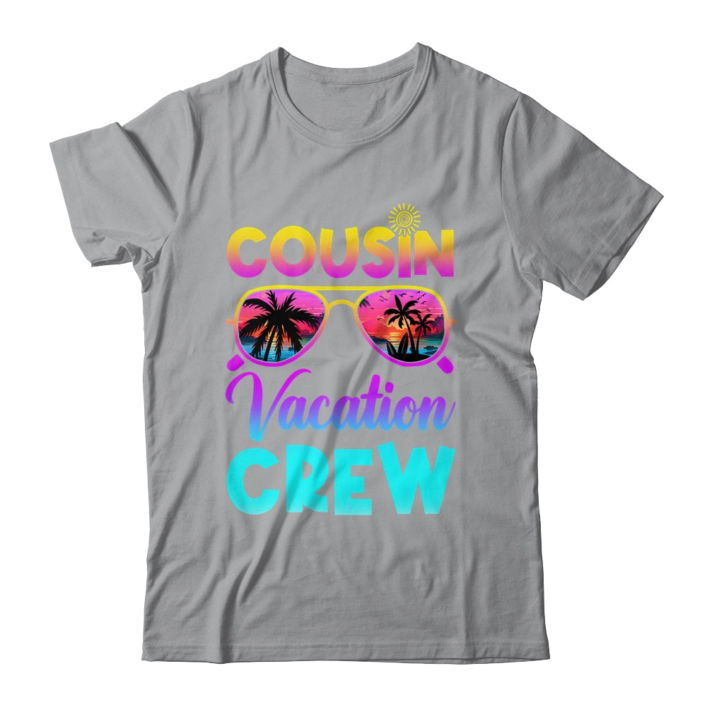 Cousin Crew Family Vacation Summer Beach Cruise Sunglasses Shirt & Tank Top | siriusteestore