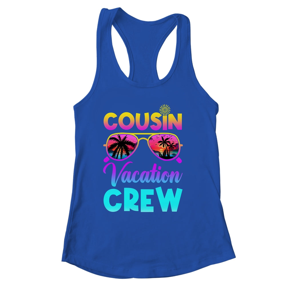 Cousin Crew Family Vacation Summer Beach Cruise Sunglasses Shirt & Tank Top | siriusteestore