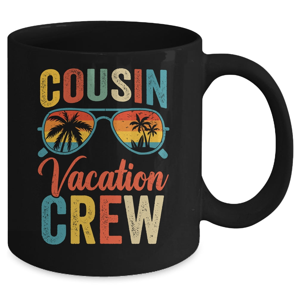 Cousin Crew Family Vacation Summer Sunglasses Beach Vacation Mug | siriusteestore