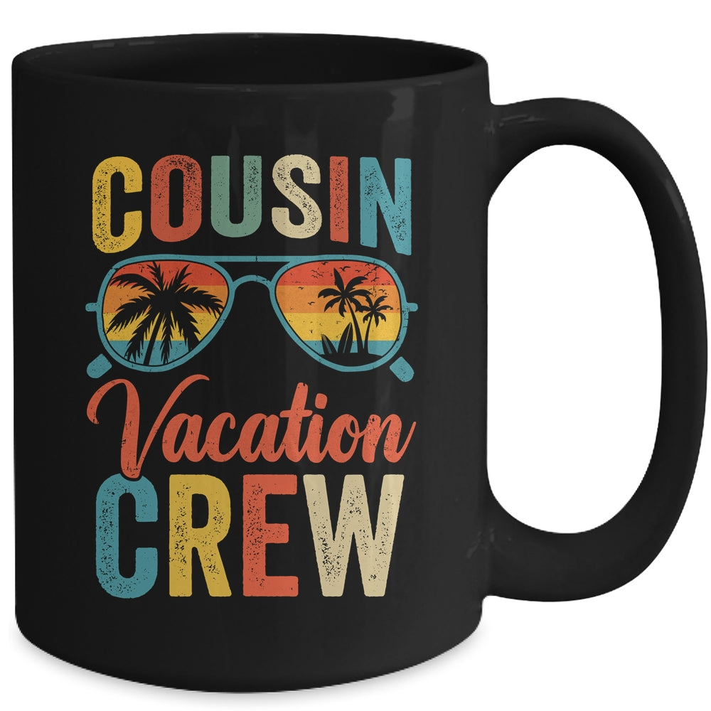 Cousin Crew Family Vacation Summer Sunglasses Beach Vacation Mug | siriusteestore