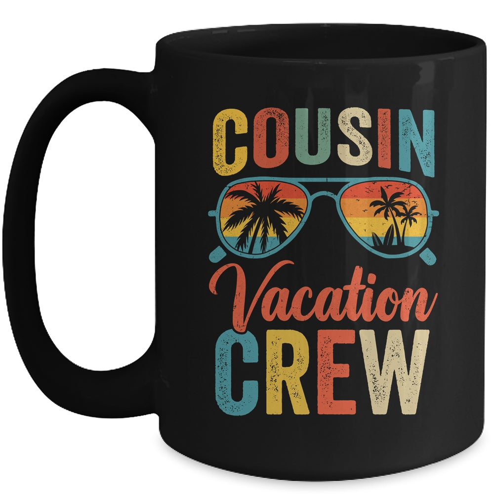 Cousin Crew Family Vacation Summer Sunglasses Beach Vacation Mug | siriusteestore