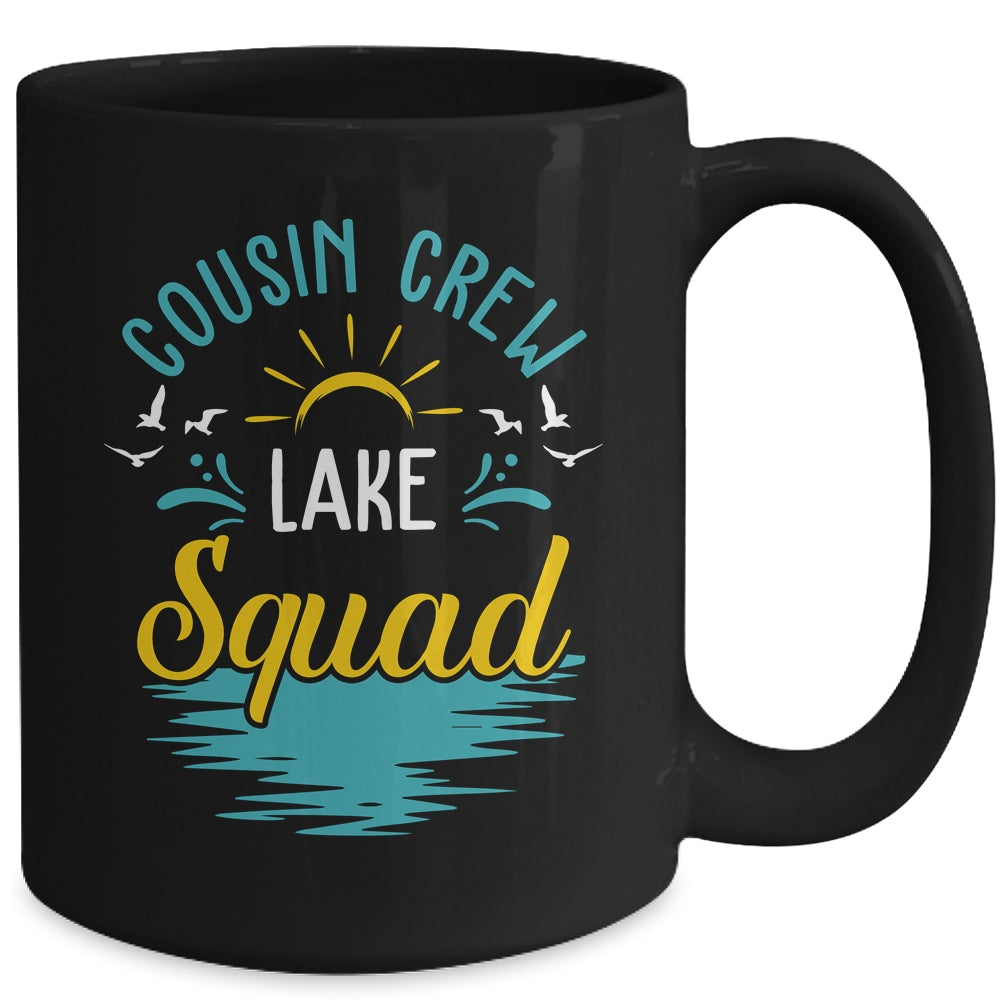 Cousin Crew Lake Squad Funny Family Vacation Lake Trip Mug | siriusteestore