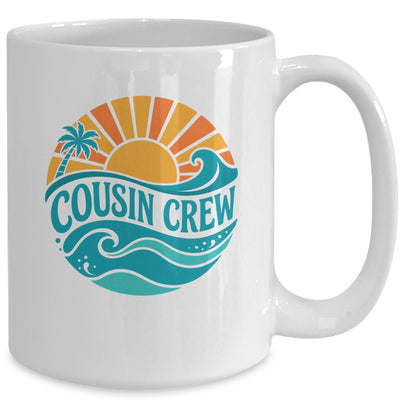 Cousin Crew Vintage Sunset Ocean Wave Cruising Summer Trip Mug | siriusteestore
