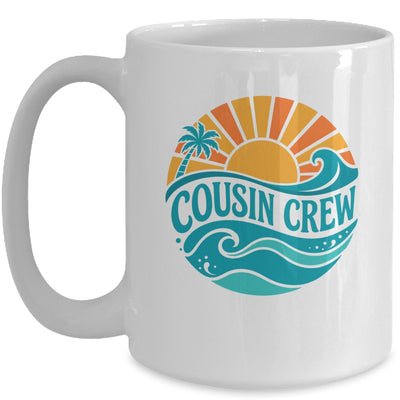 Cousin Crew Vintage Sunset Ocean Wave Cruising Summer Trip Mug | siriusteestore