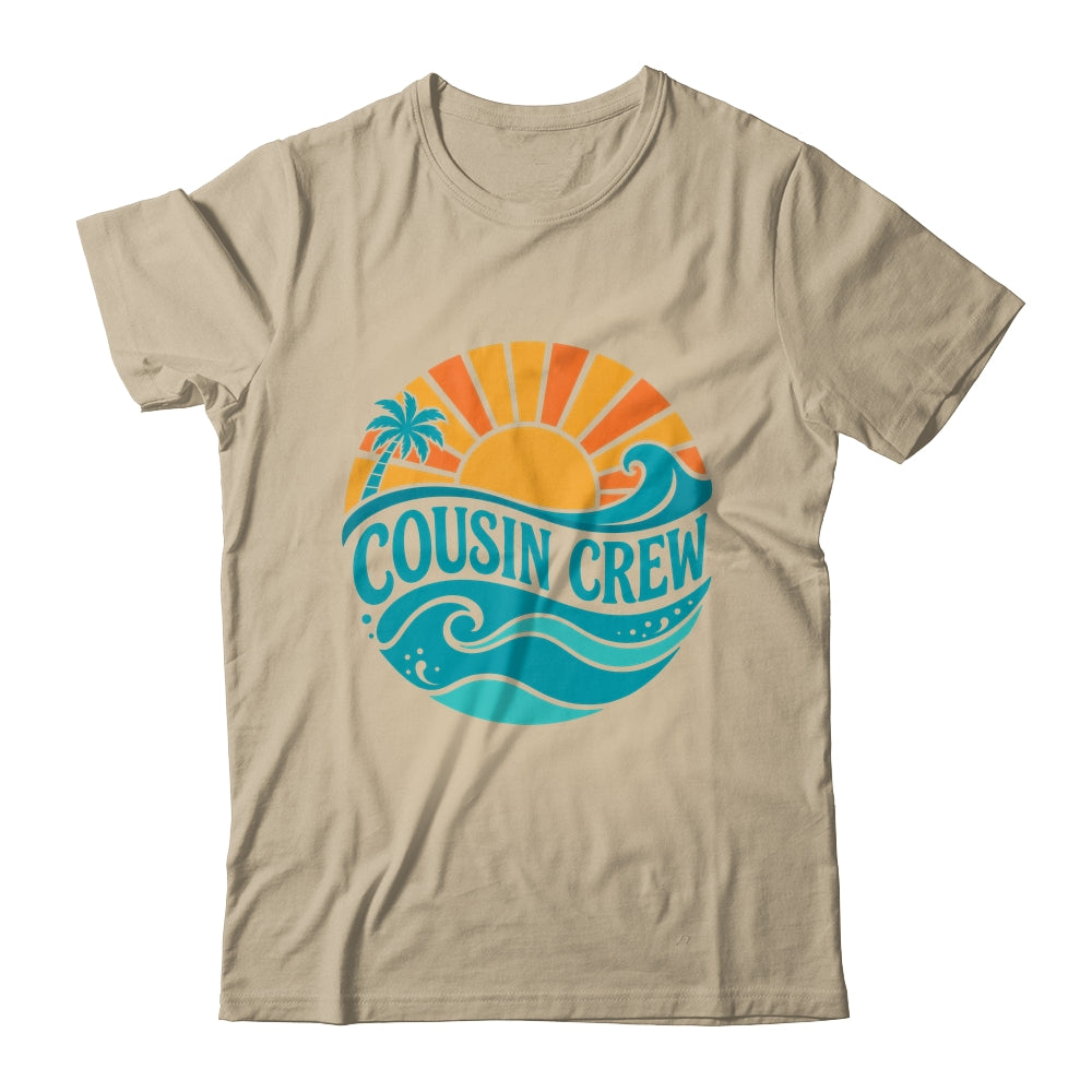 Cousin Crew Vintage Sunset Ocean Wave Cruising Summer Trip Shirt & Tank Top | siriusteestore