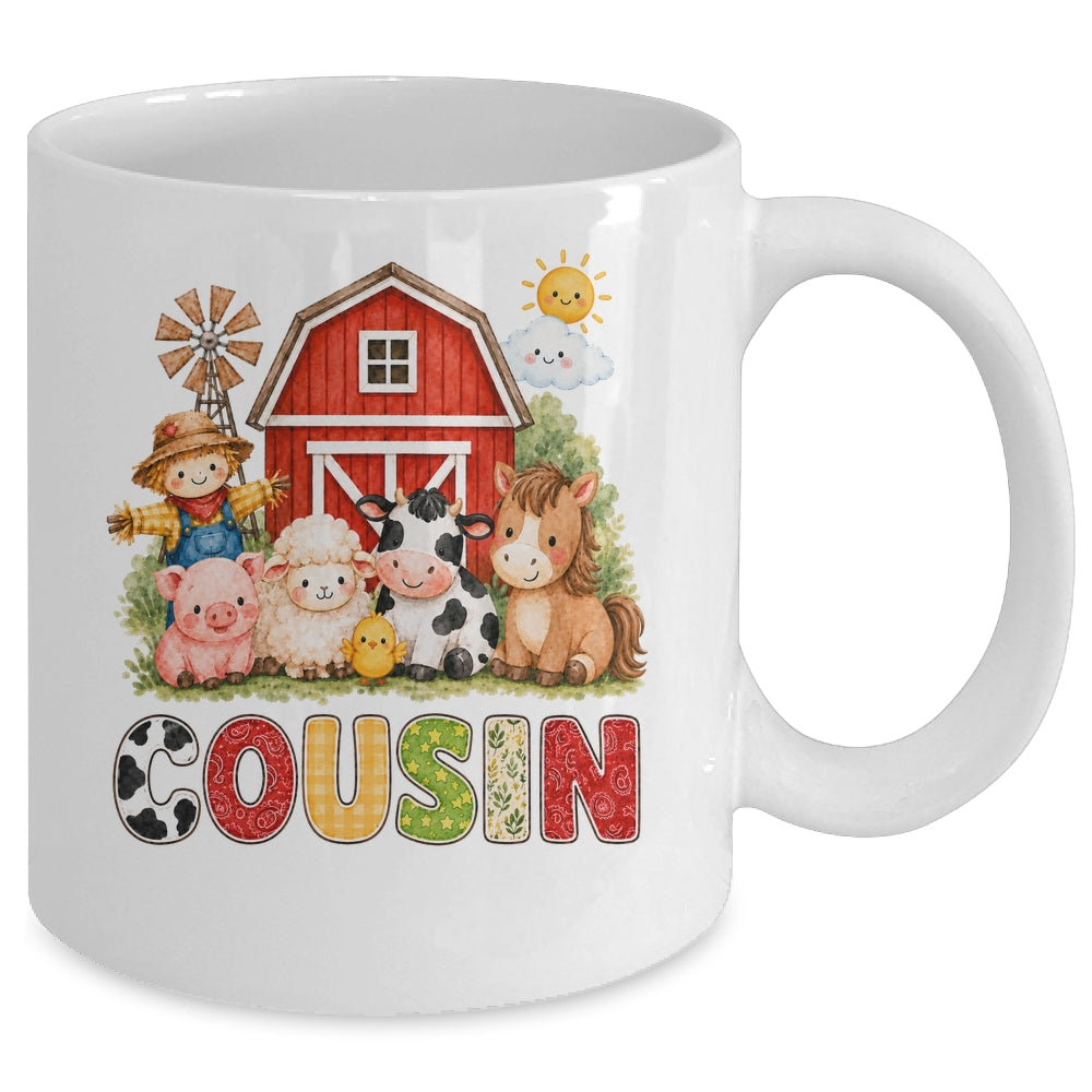 Cousin Farm Cow 1St Birthday Girl Boy Matching Family Mug | siriusteestore