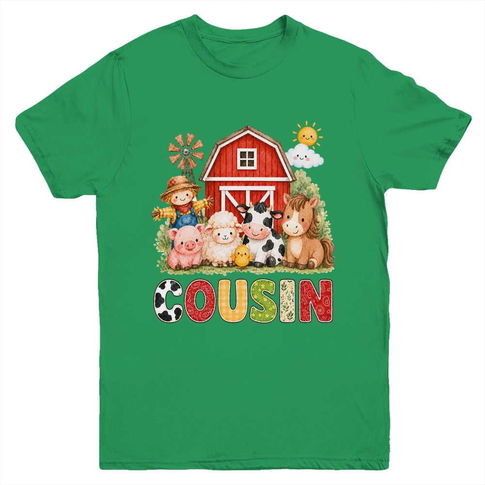Cousin Farm Cow 1St Birthday Girl Boy Matching Family Youth Shirt | siriusteestore