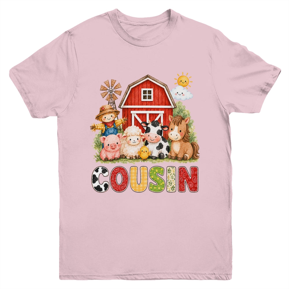 Cousin Farm Cow 1St Birthday Girl Boy Matching Family Youth Shirt | siriusteestore