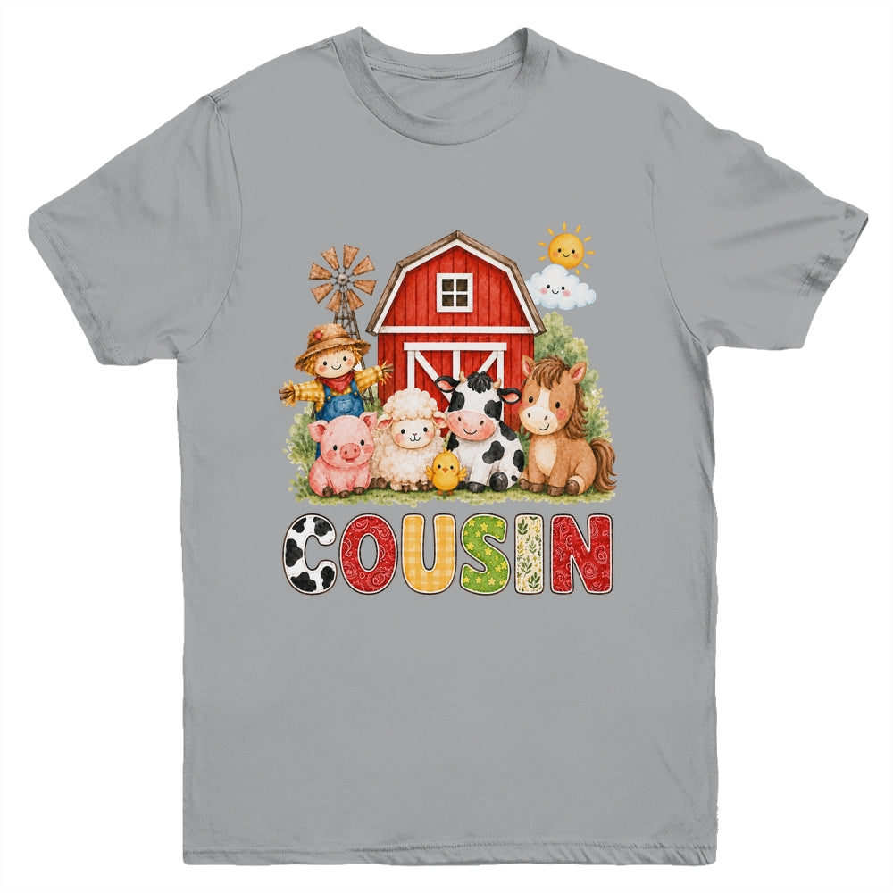 Cousin Farm Cow 1St Birthday Girl Boy Matching Family Youth Shirt | siriusteestore