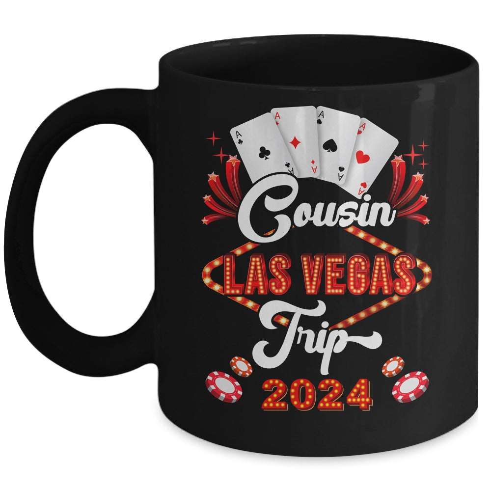 Cousin Las Vegas Trip 2024 Family Squad Vacation Matching Ceramic Mug 11oz  15oz 