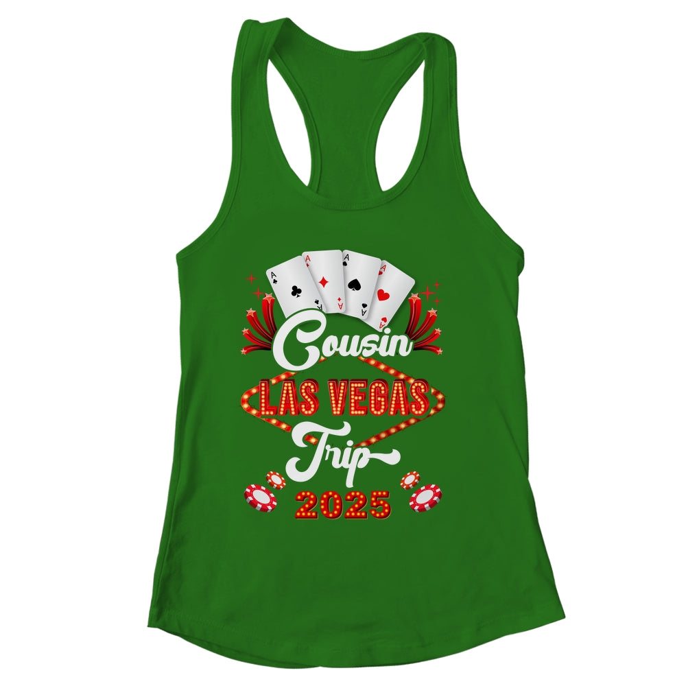 Cousin Las Vegas Trip 2025 Family Squad Vacation Matching Shirt & Tank Top | siriusteestore