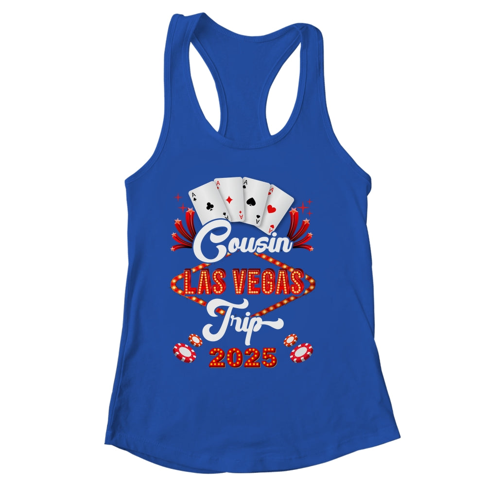 Cousin Las Vegas Trip 2025 Family Squad Vacation Matching Shirt & Tank Top | siriusteestore