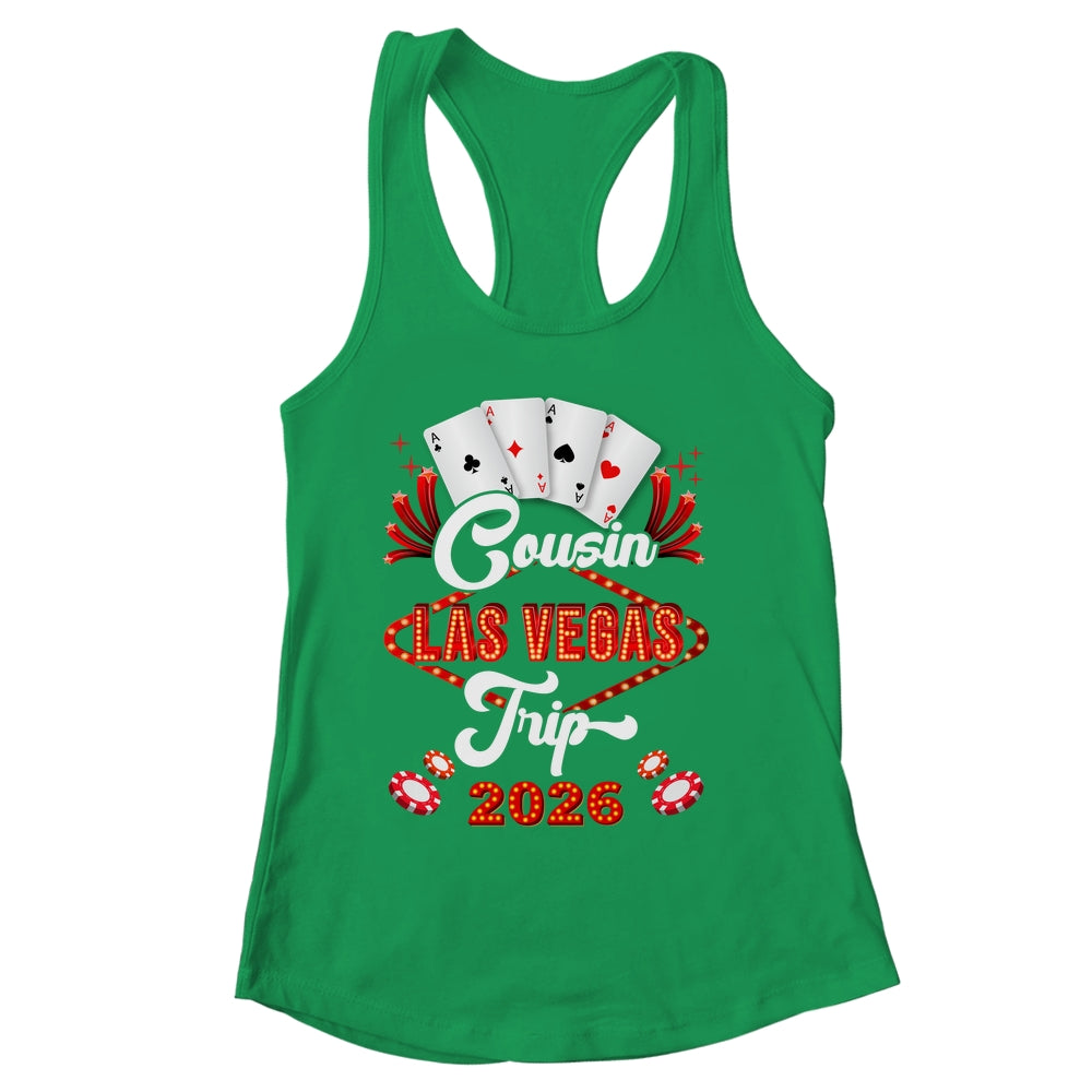 Cousin Las Vegas Trip 2026 Family Squad Vacation Matching Shirt & Tank Top | siriusteestore