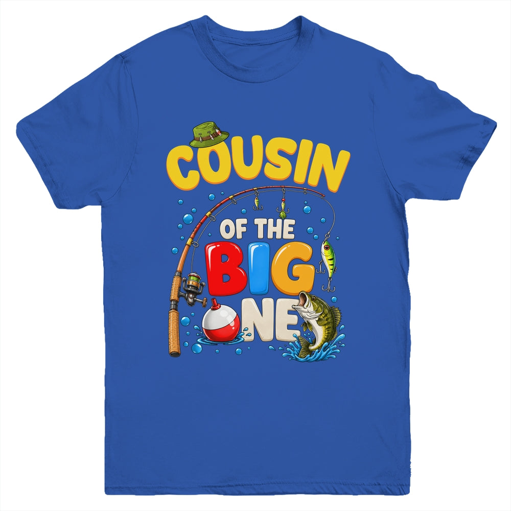 Cousin Of The Big One Fishing Birthday Boy Family Party Youth Shirt | siriusteestore