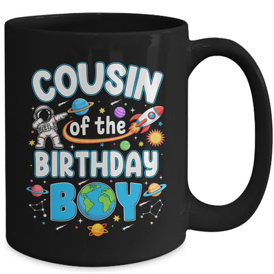 Cousin Of The Birthday Boy Astronaut Family Space Planets Mug | siriusteestore