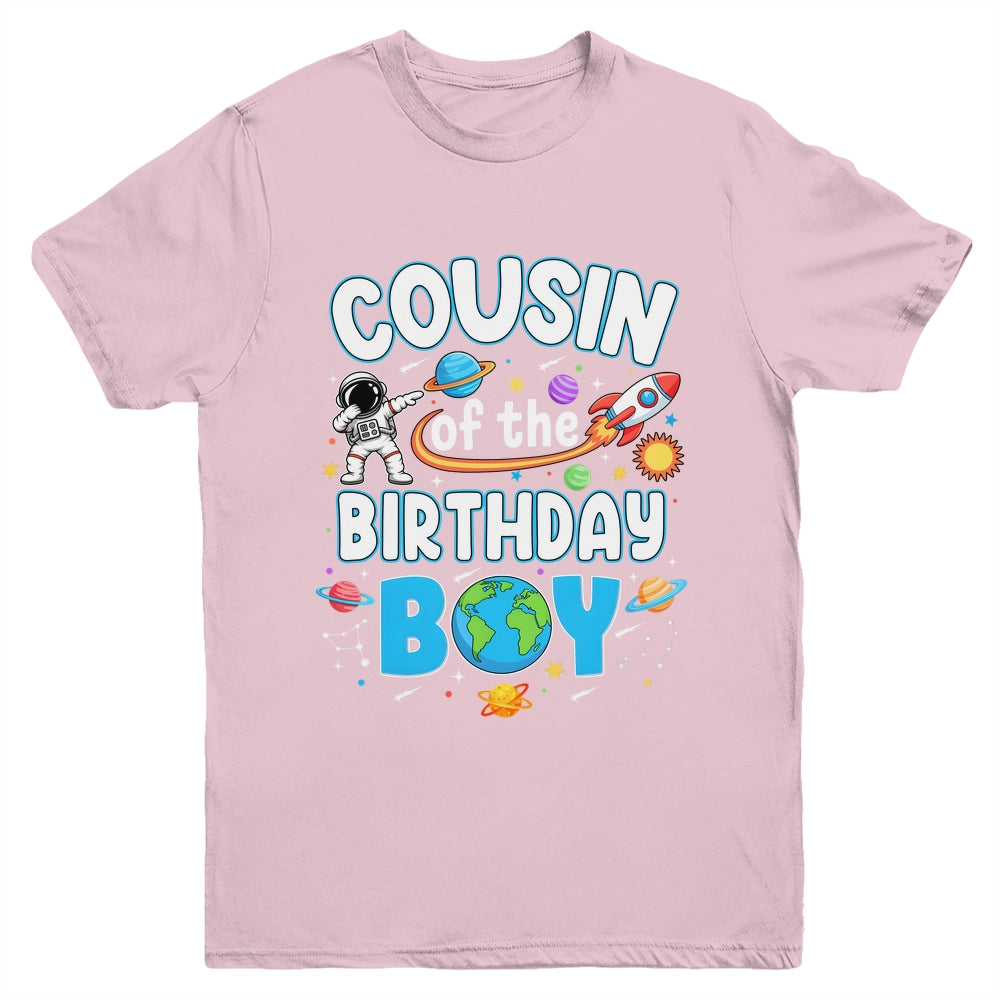 Cousin Of The Birthday Boy Astronaut Family Space Planets Youth Shirt | siriusteestore