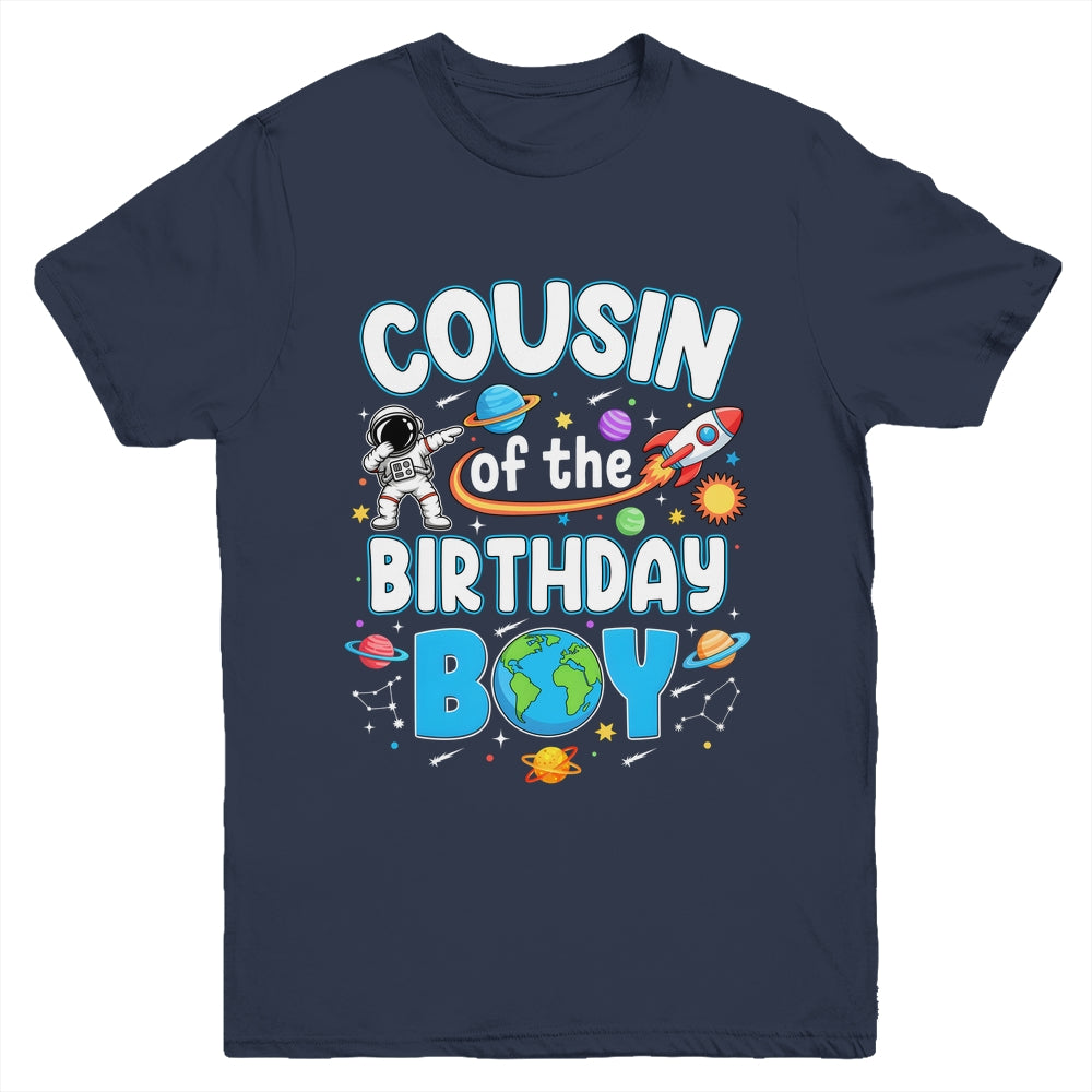 Cousin Of The Birthday Boy Astronaut Family Space Planets Youth Shirt | siriusteestore