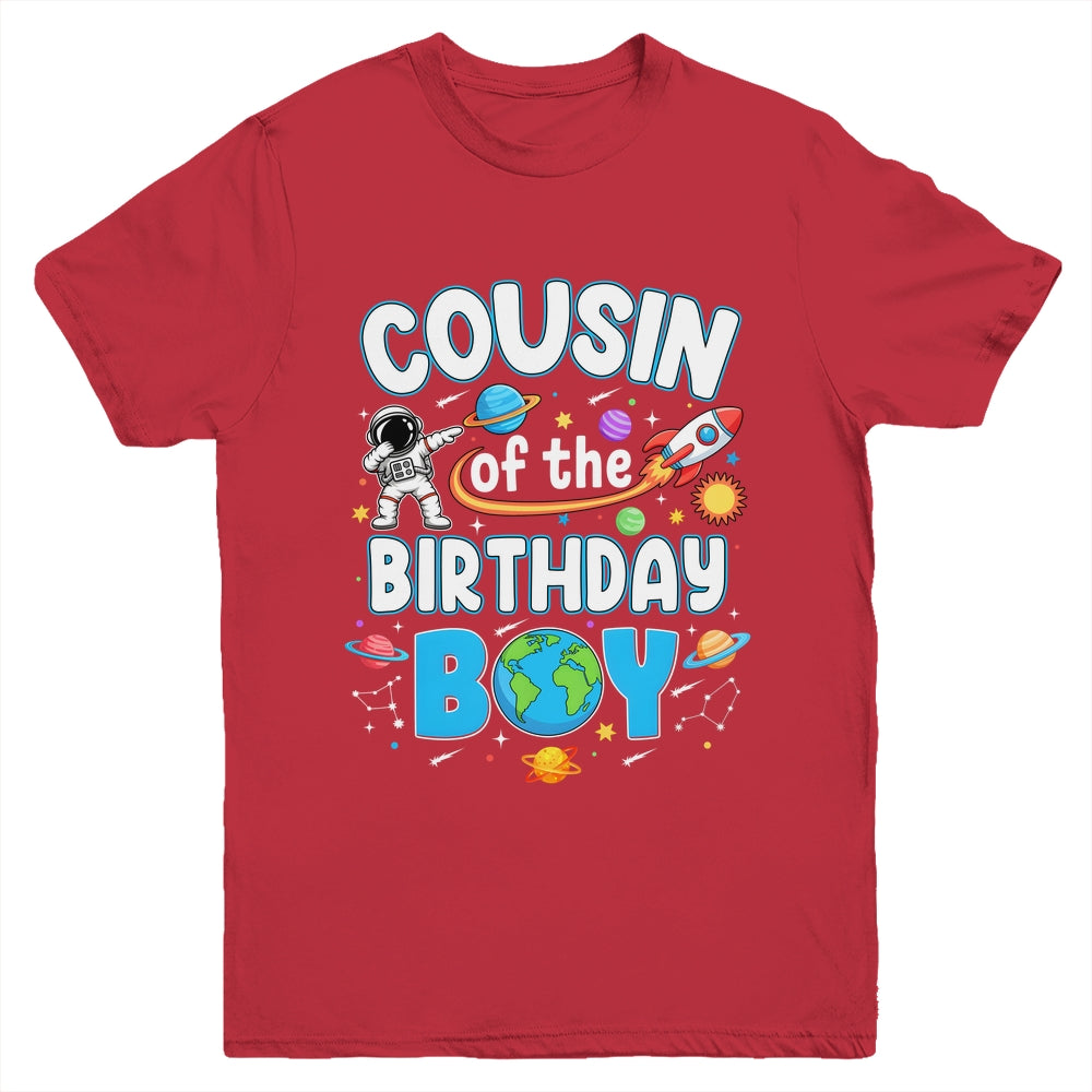 Cousin Of The Birthday Boy Astronaut Family Space Planets Youth Shirt | siriusteestore