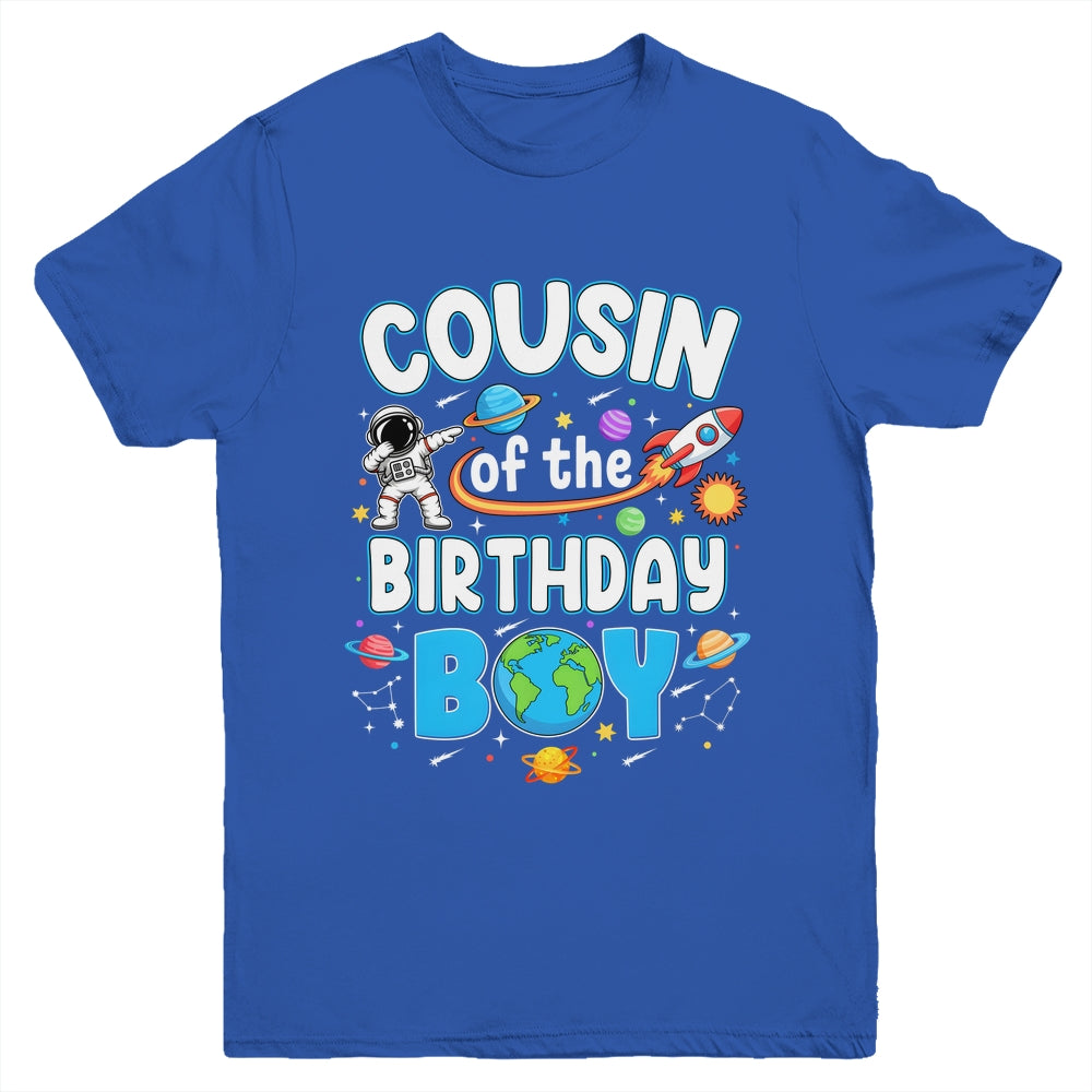 Cousin Of The Birthday Boy Astronaut Family Space Planets Youth Shirt | siriusteestore