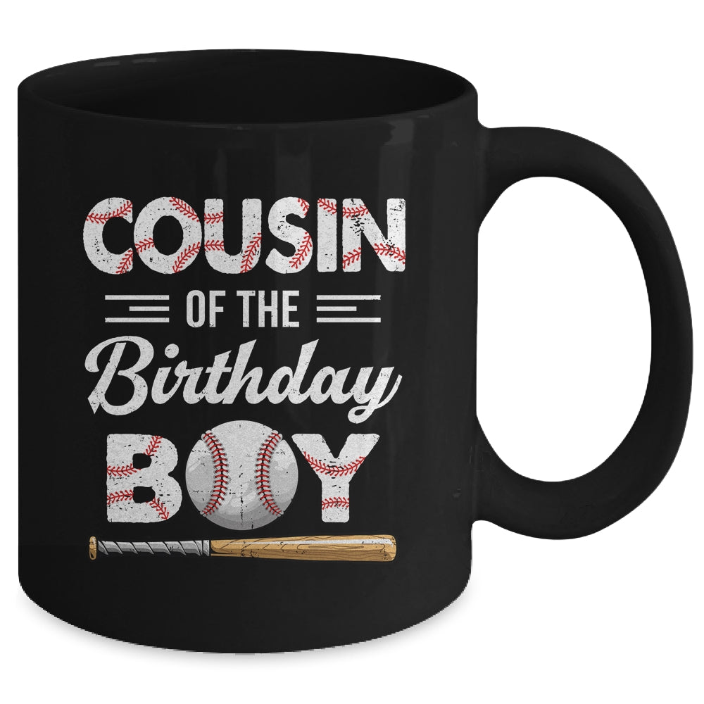 Cousin Of The Birthday Boy Baseball Matching Family Party Mug | siriusteestore