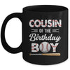 Cousin Of The Birthday Boy Baseball Matching Family Party Mug | siriusteestore