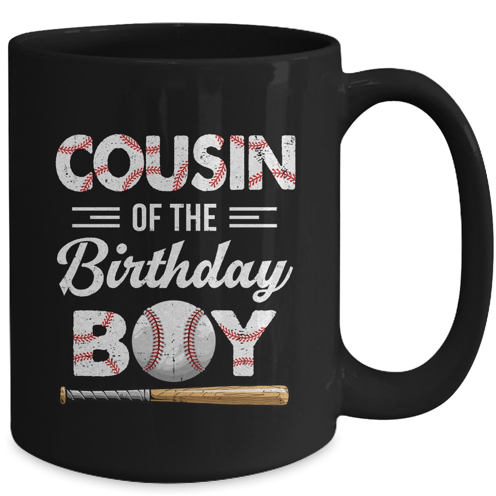 Cousin Of The Birthday Boy Baseball Matching Family Party Mug | siriusteestore