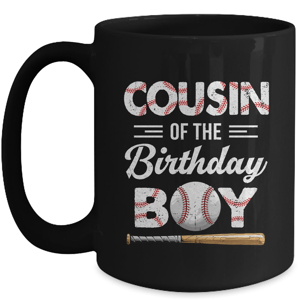 Cousin Of The Birthday Boy Baseball Matching Family Party Mug | siriusteestore