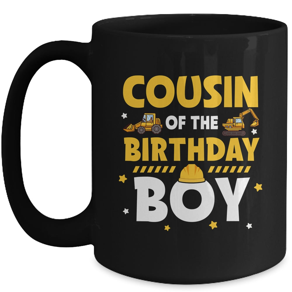 Cousin Of The Birthday Boy Construction Worker Family Party Mug | siriusteestore