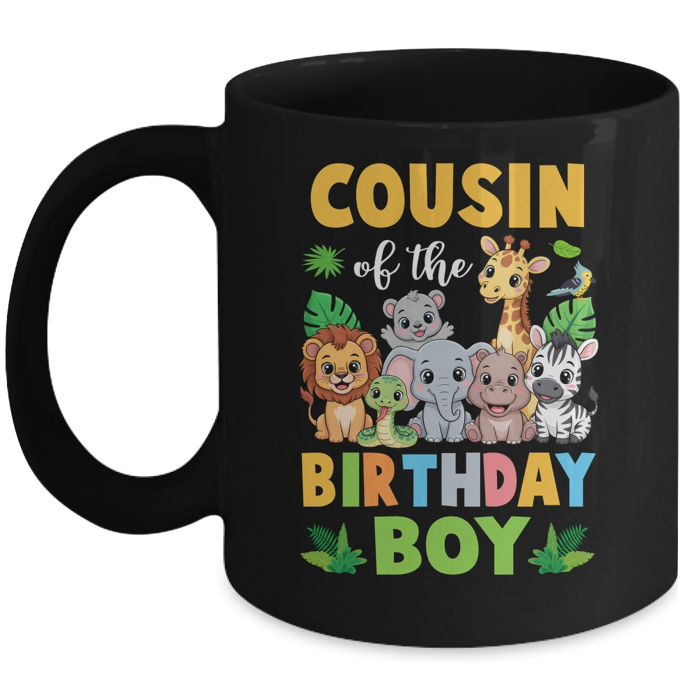 Cousin Of The Birthday Boy Kids Safari Jungle Animal Mug | siriusteestore