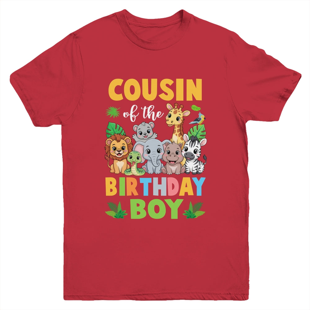 Cousin Of The Birthday Boy Kids Safari Jungle Animal Youth Shirt | siriusteestore