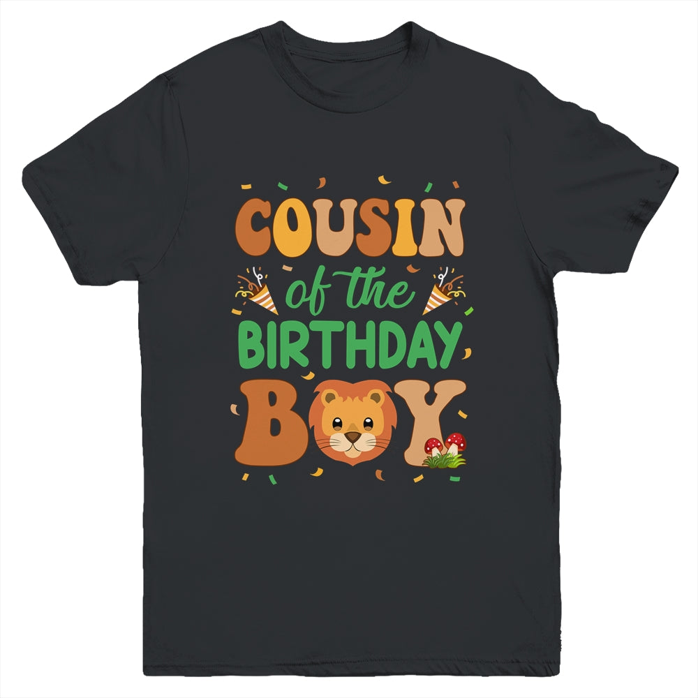 Cousin Of The Birthday Boy Lion Family Party Decorations Youth Shirt | siriusteestore