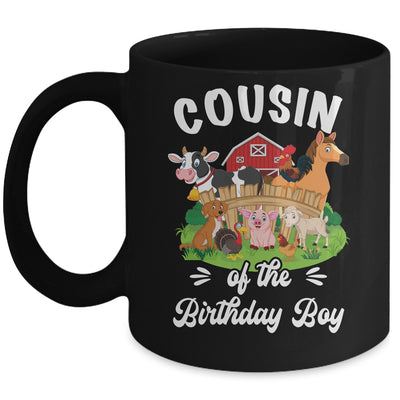 Cousin Of The Birthday Boy Party Cow Farm 1st Birthday Party Mug | siriusteestore