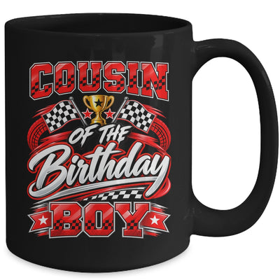 Cousin Of The Birthday Boy Race Car Family Pit Crew Mug | siriusteestore