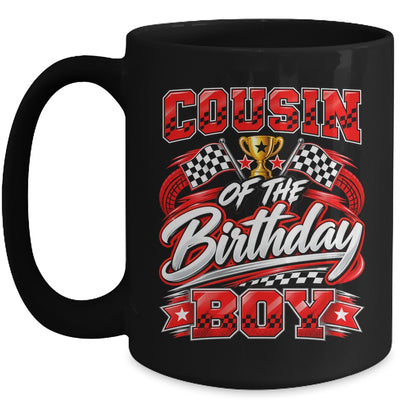 Cousin Of The Birthday Boy Race Car Family Pit Crew Mug | siriusteestore