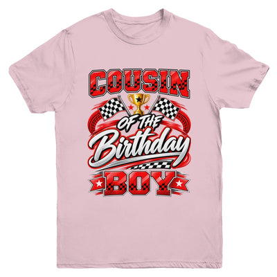 Cousin Of The Birthday Boy Race Car Family Pit Crew Youth Shirt | siriusteestore