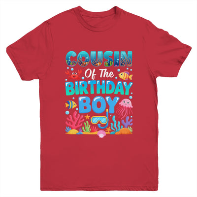 Cousin Of The Birthday Boy Sea Animals Ocean Aquarium Youth Shirt | siriusteestore