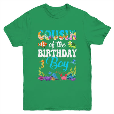 Cousin Of The Birthday Boy Sea Fish Ocean Aquarium Party Youth Shirt | siriusteestore