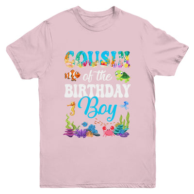 Cousin Of The Birthday Boy Sea Fish Ocean Aquarium Party Youth Shirt | siriusteestore