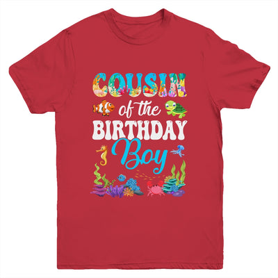 Cousin Of The Birthday Boy Sea Fish Ocean Aquarium Party Youth Shirt | siriusteestore