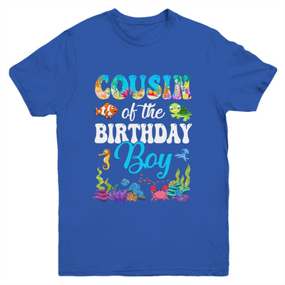 Cousin Of The Birthday Boy Sea Fish Ocean Aquarium Party Youth Shirt | siriusteestore