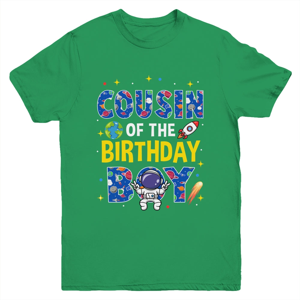 Cousin Of The Birthday Boy Space Astronaut Family Birthday Youth Shirt | siriusteestore