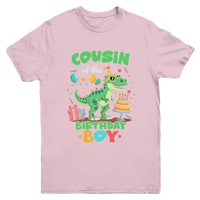Cousin Of The Birthday Boy T Rex Dinosaur Family Party Youth Shirt | siriusteestore