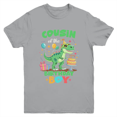 Cousin Of The Birthday Boy T Rex Dinosaur Family Party Youth Shirt | siriusteestore