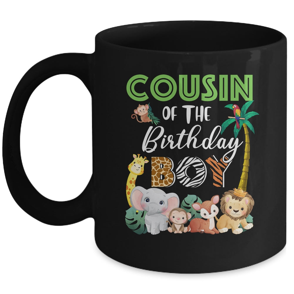 Cousin Of The Birthday Boy Wild Zoo Theme Safari Party Mug | siriusteestore