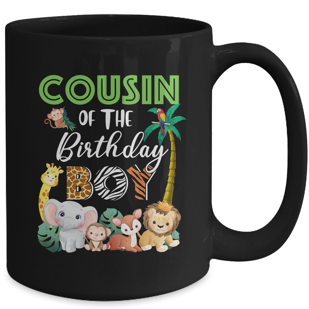 Cousin Of The Birthday Boy Wild Zoo Theme Safari Party Mug | siriusteestore