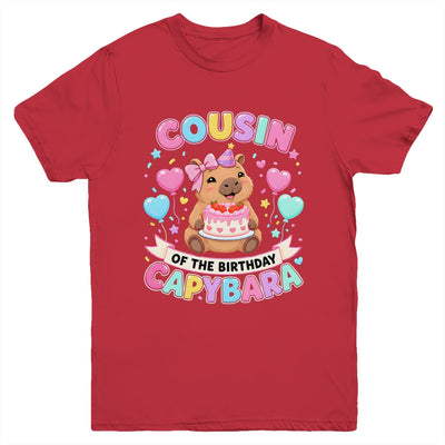 Cousin Of The Birthday Capybara Birthday Girl Family Youth Shirt | siriusteestore